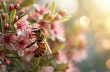 Biene auf Manuka-Blüte (Foto: AdobeStock_702831869 vxnaghiyev)